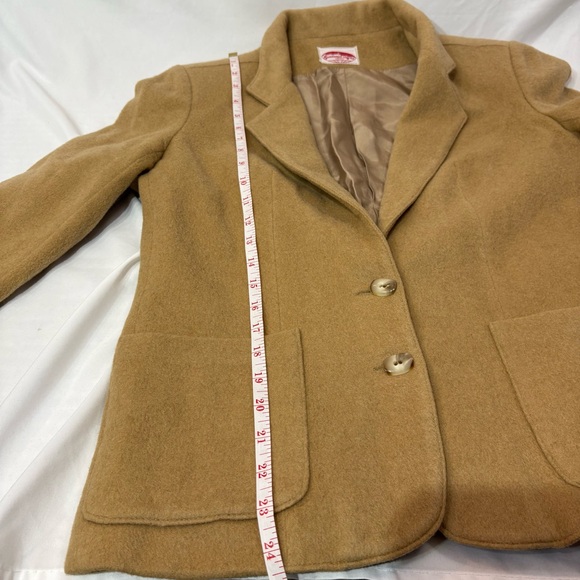 Vintage 80s Camelhair Wool Blazer Sportswear City Ltd. Toronto - Picture 7 of 8